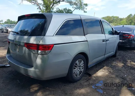 2014 Honda Odyssey Lx из США, поврежденный, VIN 5FNRL5H22EB110087